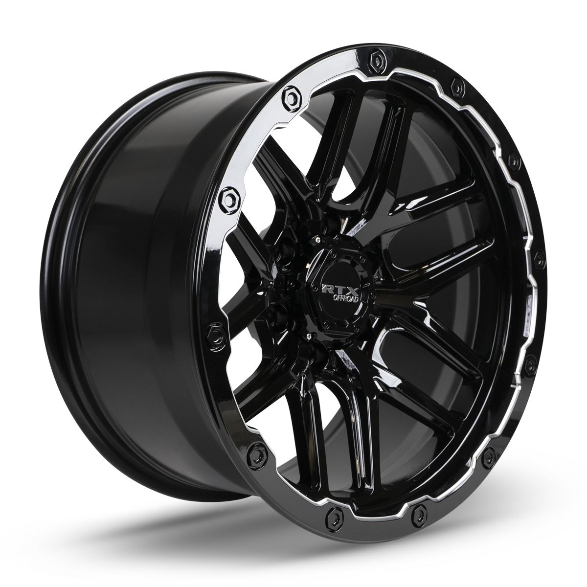 Volcano - Gloss Black Milled Edge