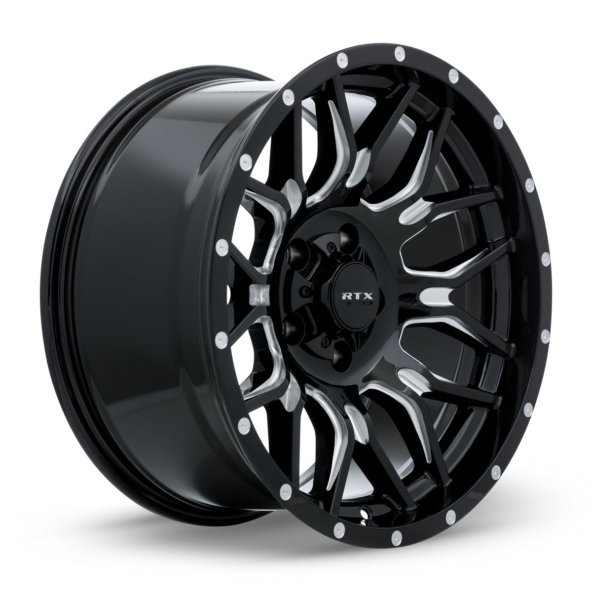 Claw - Gloss Black Milled with Rivets