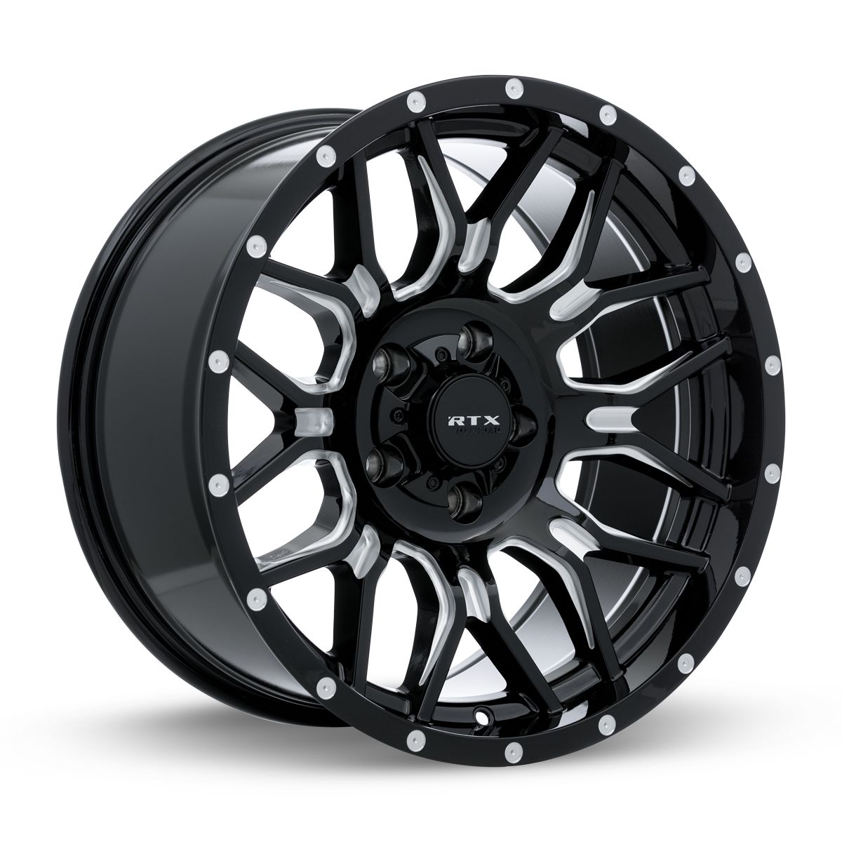 Claw - Gloss Black Milled with Rivets