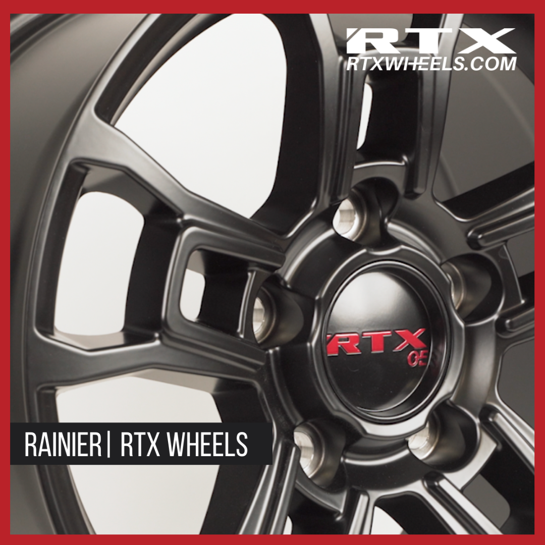 Rainier Satin Black | RTX Wheels – RTXWHEELS