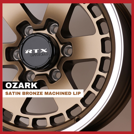Ozark Satin Bronze Machined Lip | RTX Wheels