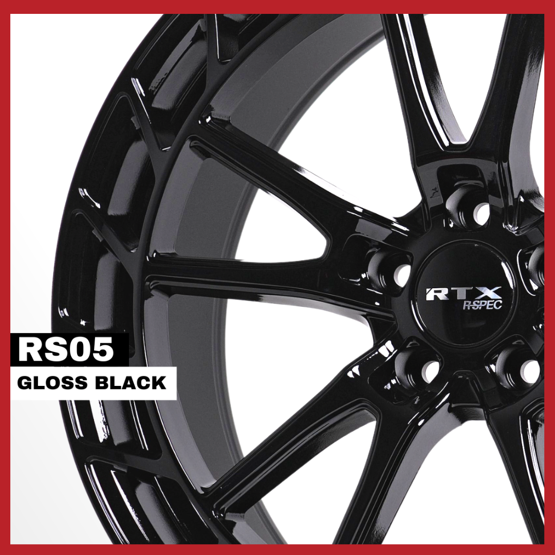 RS05 Gloss Black | RTX Wheels – RTXWHEELS