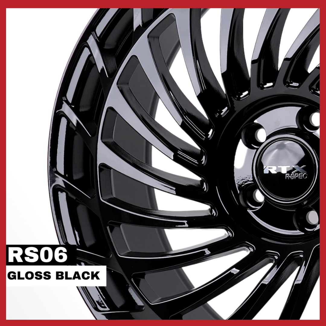 RS06 Gloss Black | RTX Wheels – RTXWHEELS