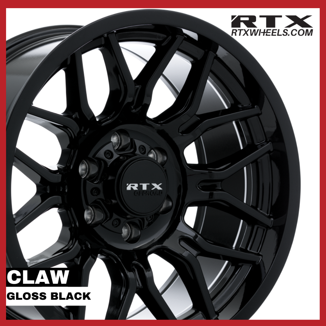 Claw Noir lustré| Roues RTX – RTXWHEELS