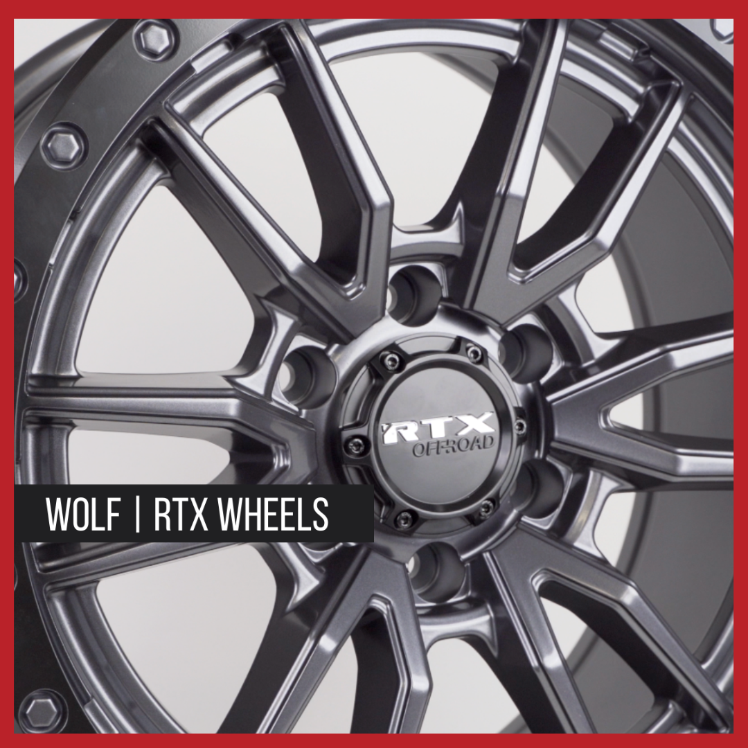 Wolf Black With Grey Center | RTX Wheels
