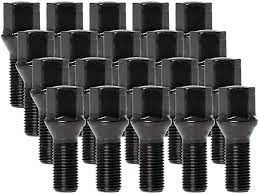 Lug Bolt Kits • Hex Lug Bolts • 20 Bolts • Black • Conical • 12M X 1.25