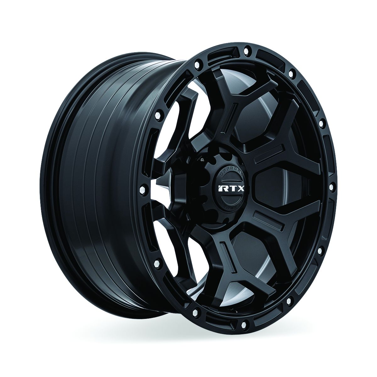 Goliath - Satin Black with Milled Rivets – RTXWHEELS