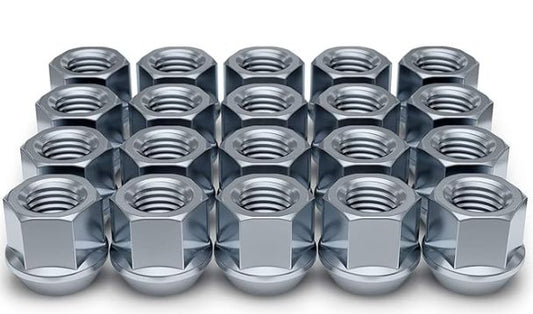 Lug Nut Kits • Open End Hex Lug Nuts & Key • 24 Nuts • Zinc • Conical • 14M X 1.5