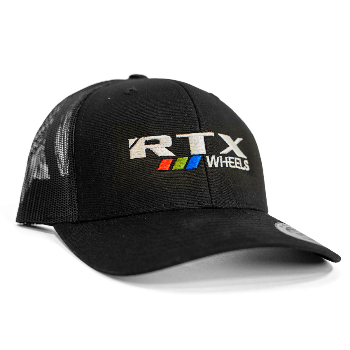 RTX Wheels Black Snapback Hat with Embroidered Logo