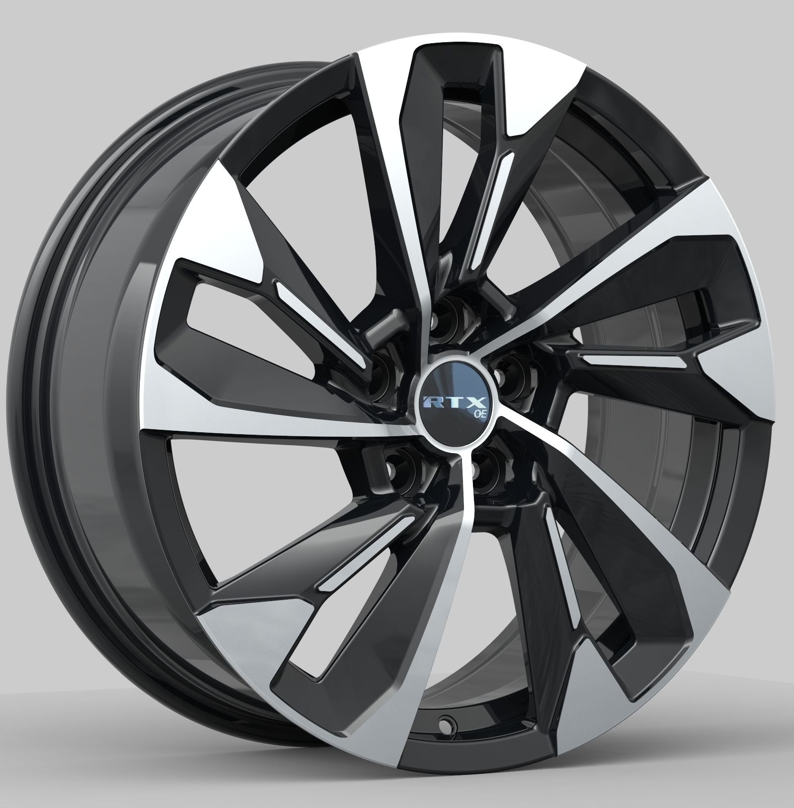 MZ03 - Gloss Black Machined – RTXWHEELS
